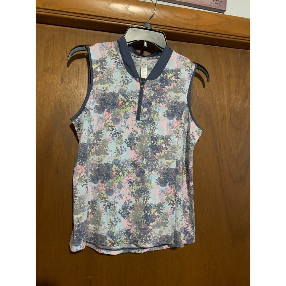 Tee Time Womens Sleeveless Tank Top • Summer Lightweight Shirt • Casual • Size M